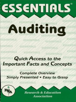 cover image of Auditing Essentials